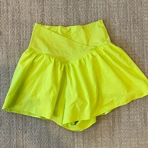 Offline Aerie Bright Yellow Skater Skirt